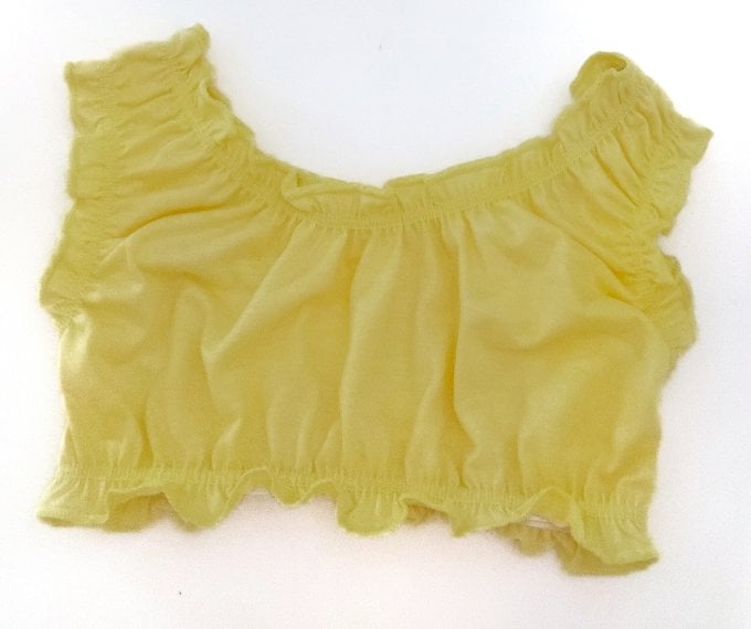 Top Infantil Amarelo 