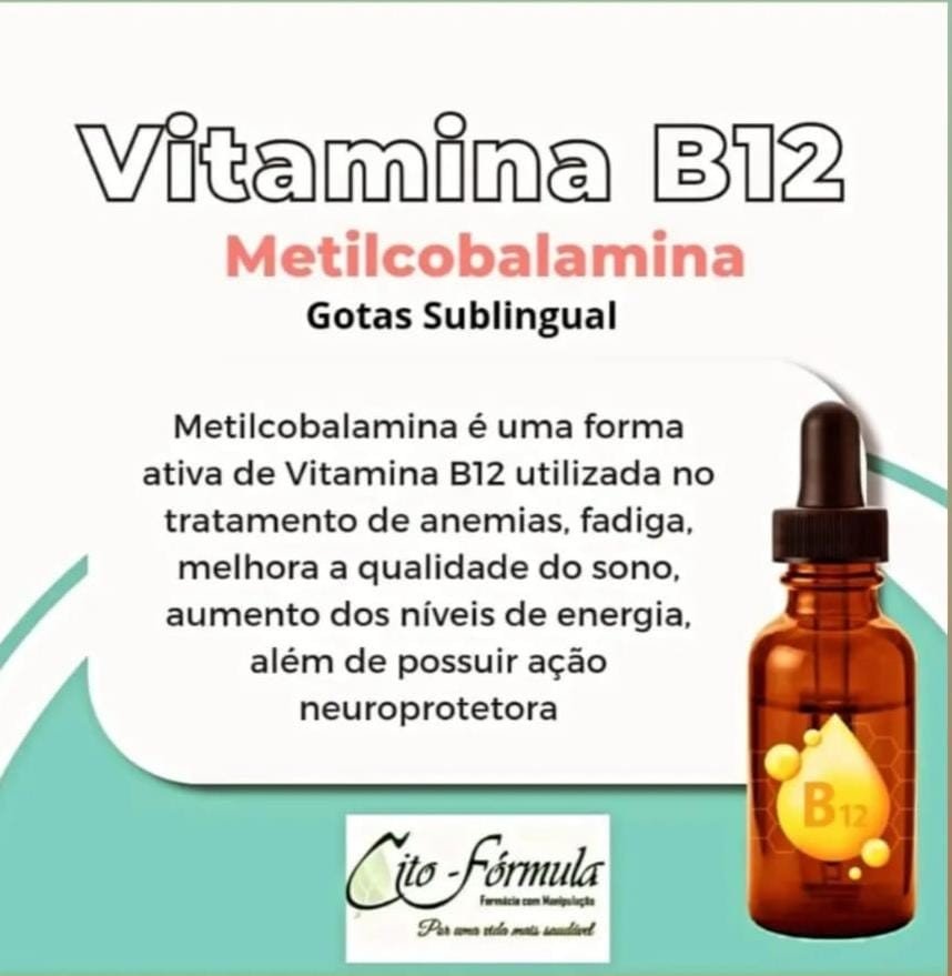 Vitamina B12 - Metilcobalamina 30mL