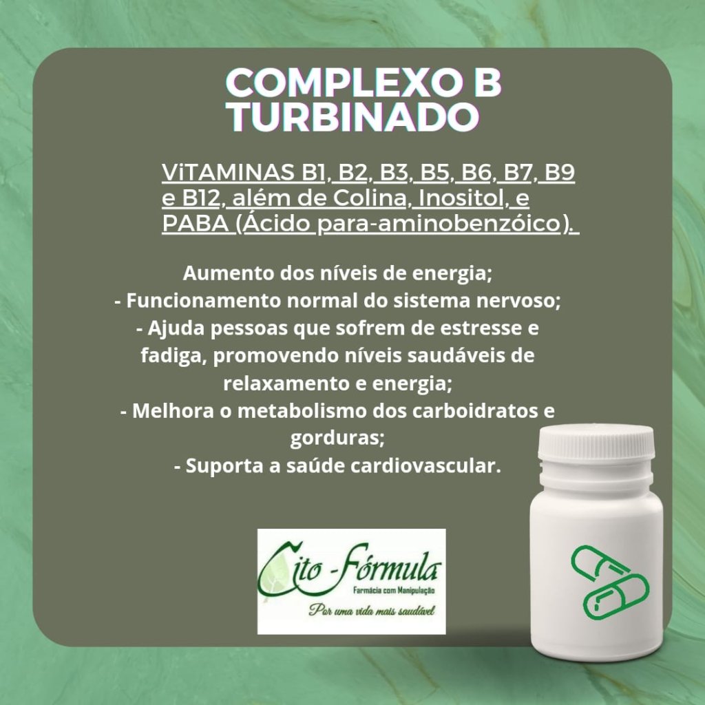 Complexo B Turbinado 60 Cápsulas