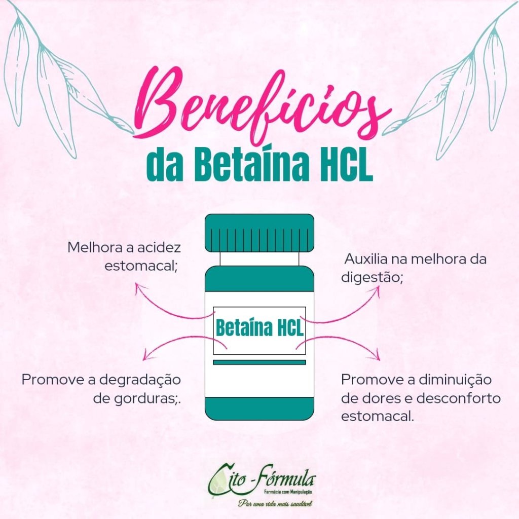 Betaína Cloridrato 300mg