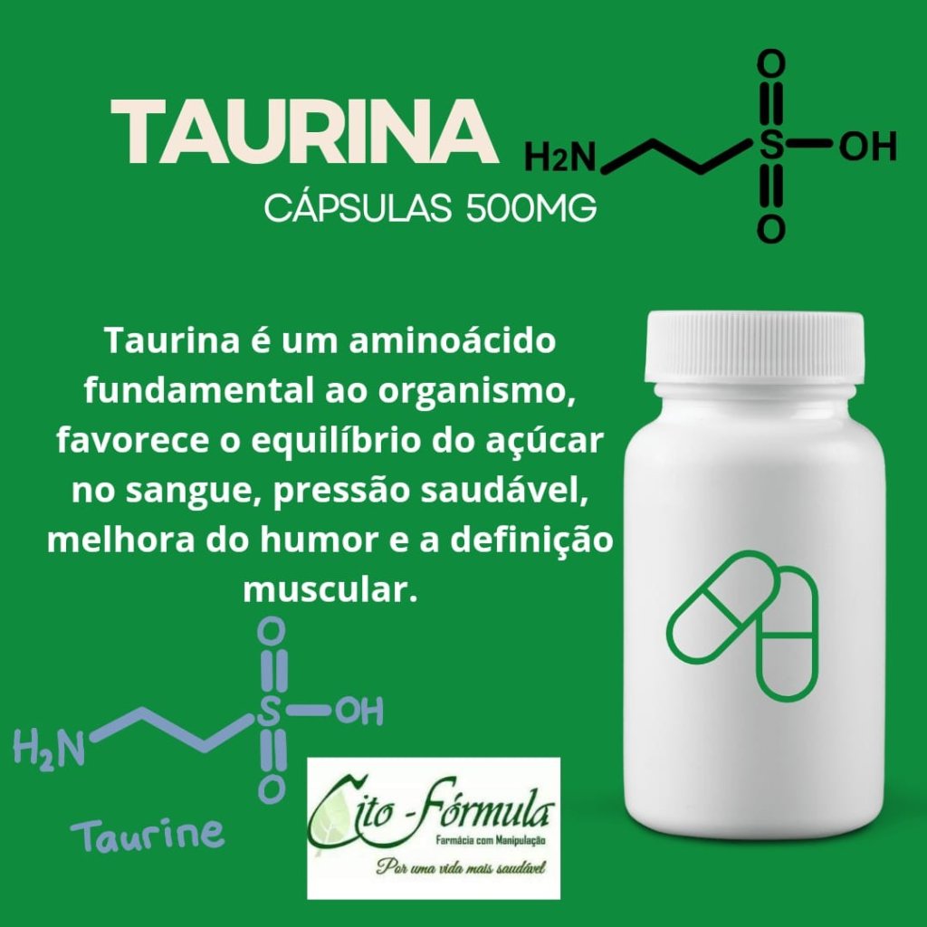 Taurina 500mg-60 capsulas