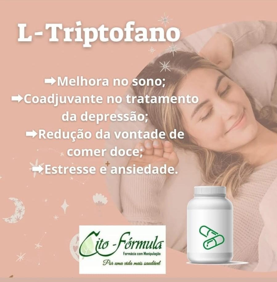 L Triptofano 300mg 60 capsulas