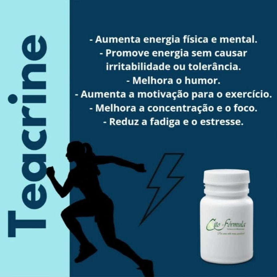 TeaCrine 150mg - Alta Performance Física - 30 cápsulas