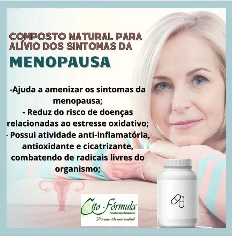 Composto para Alívio Sintomas da Menopausa 60 capsulas