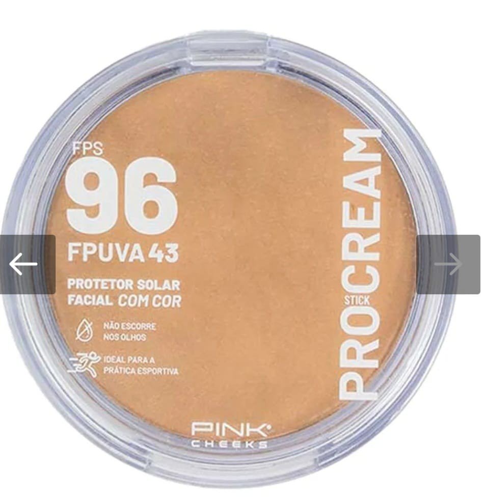 Pink Cheeks Protetor Solar em Creme PFS 96 