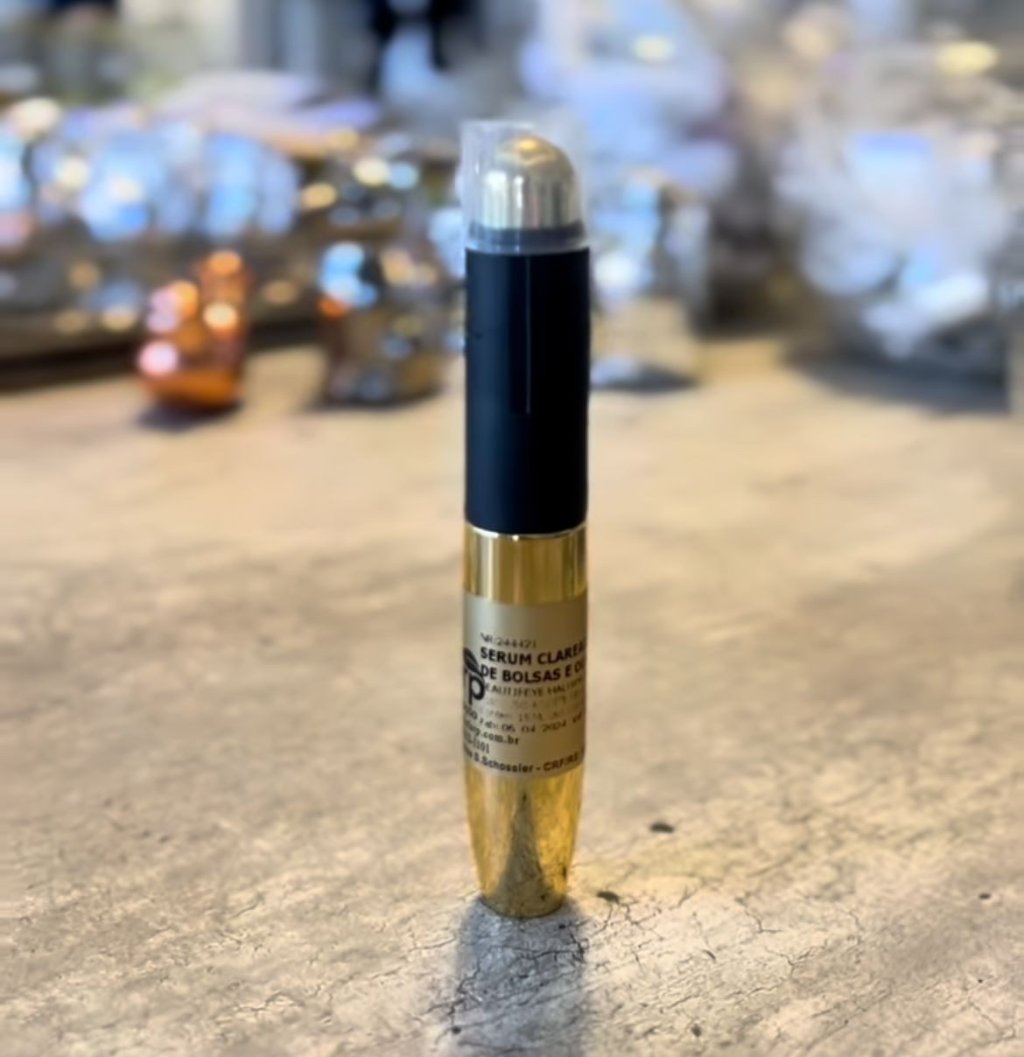 Sérum clareador redutor de bolsas em Caneta Massageadora
