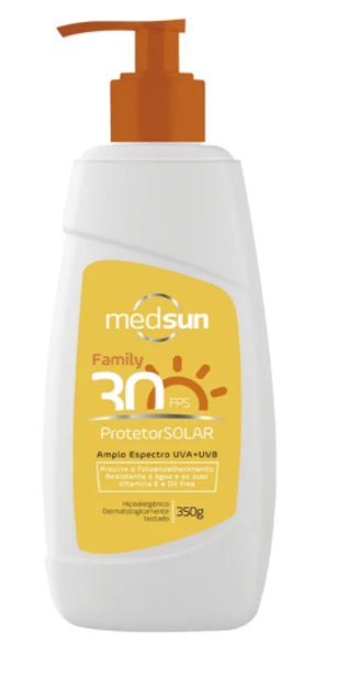 Protetor Solar Medsun FPS 30 Tamanho family 350ml (790056)