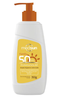 Proteção Solar Medsun FPS 50 Tamanho Family 350ml (790179)