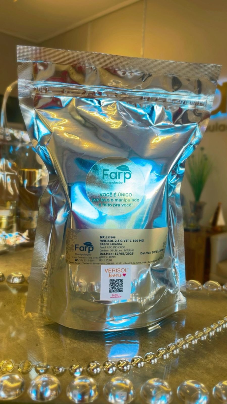 Verisol Sache 2,5g /30 Unidades Sabor Laranja (40789)
