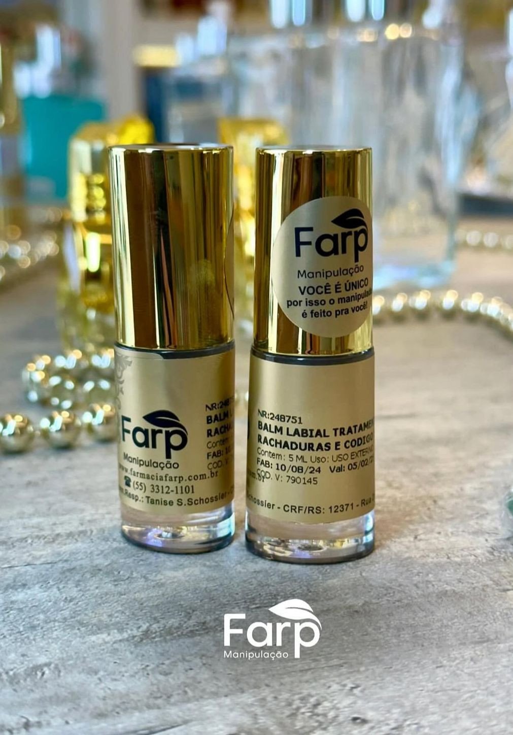 Balm Labial para Tratamento de Rachaduras e Prevenção do Código de Barras