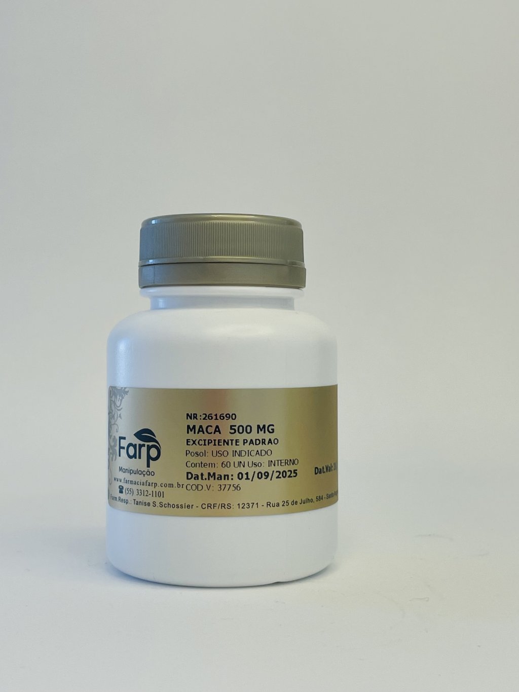 Maca Peruana 500mg 60 caps 