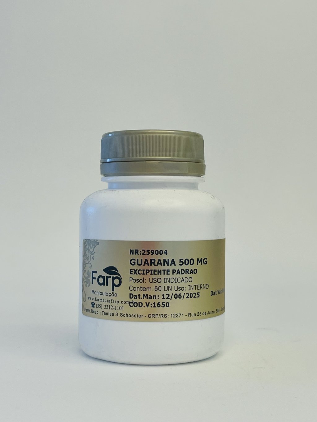Guaraná 500mg 60 caps 