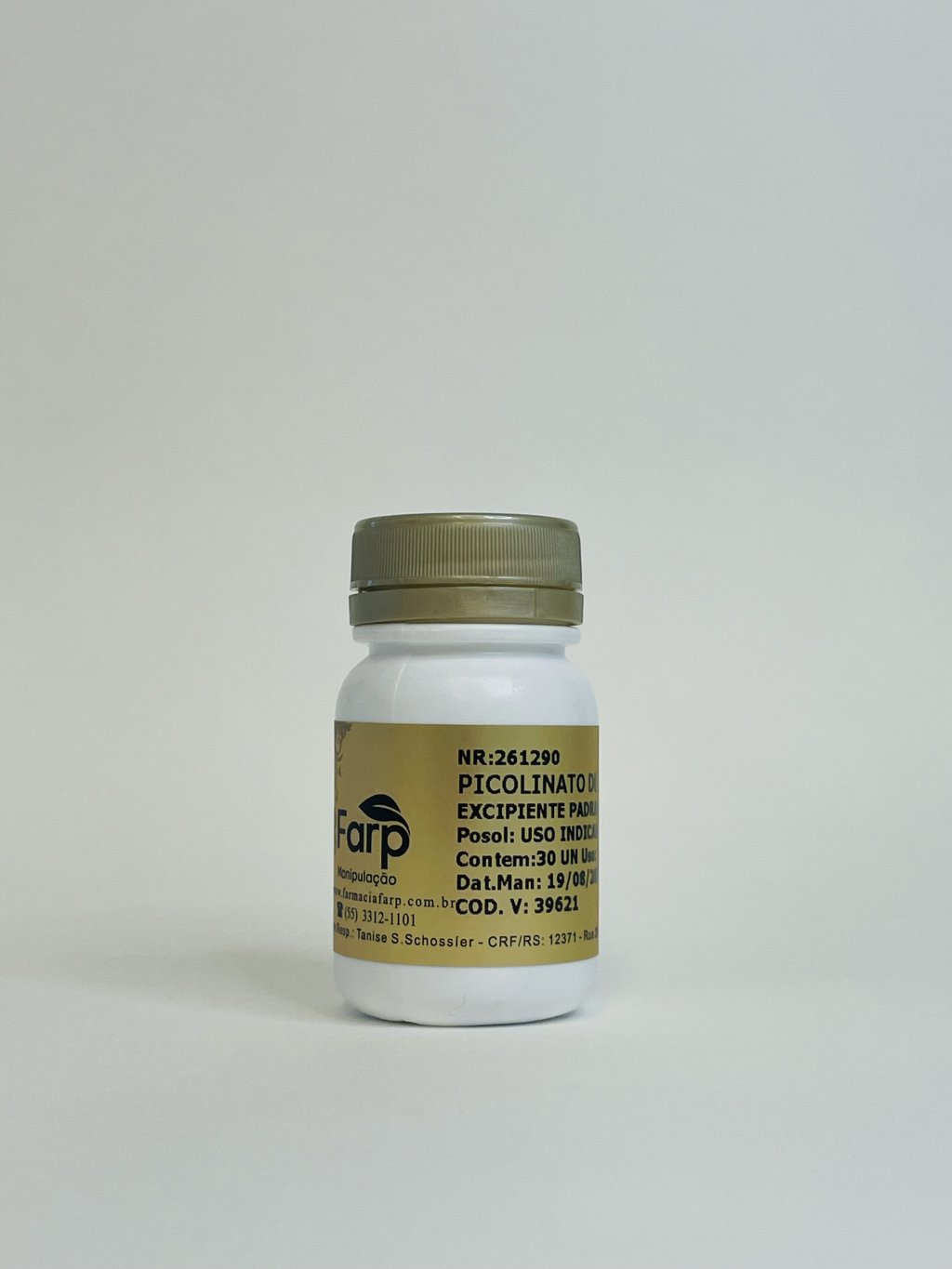 Picolinato de cromo 200mcg 30 caps 