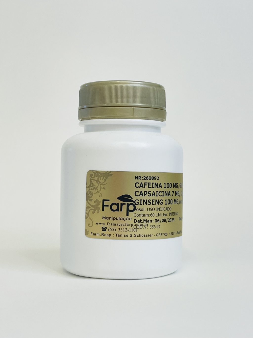 Caps termogênicos com pimenta 60caps 