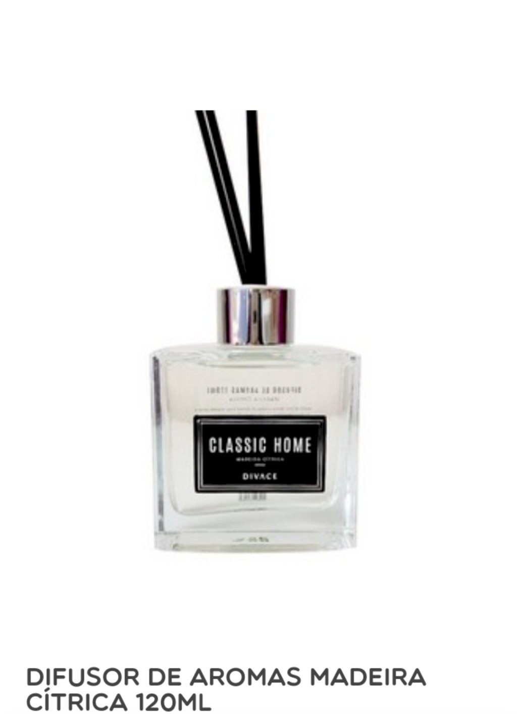 DIFUSOR DE AROMA MADEIRA CÍTRICA 120ML