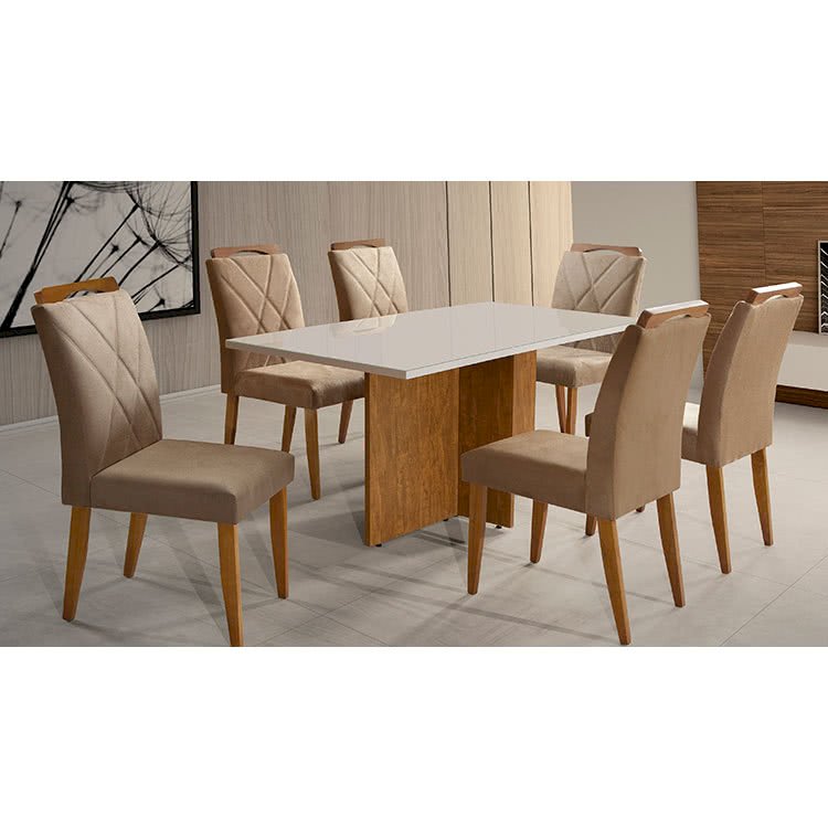 Mesa Los Angeles com 4 cadeiras 160x80 RN
