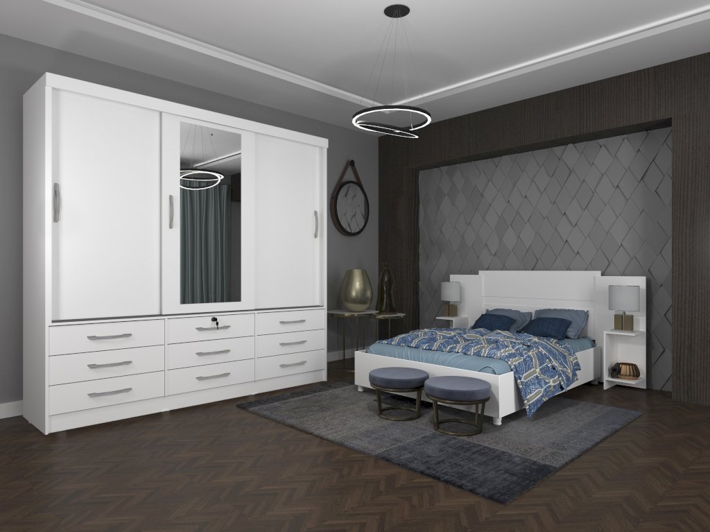 Guarda Roupa Chicago 3 portas PR