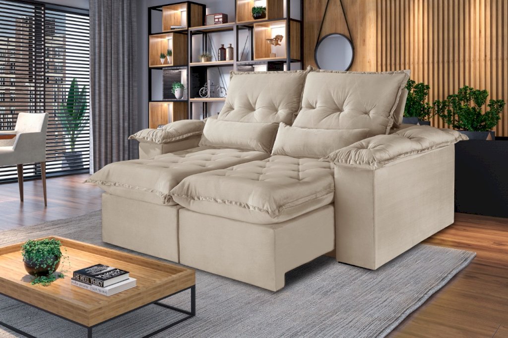 Sofá Retrátil Reclinável Ouro Preto 1,90m sr