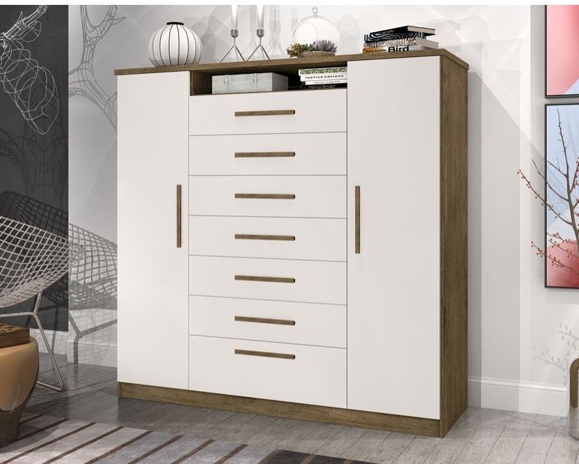 Cômoda Mega 2 porta e 7 gavetas SR