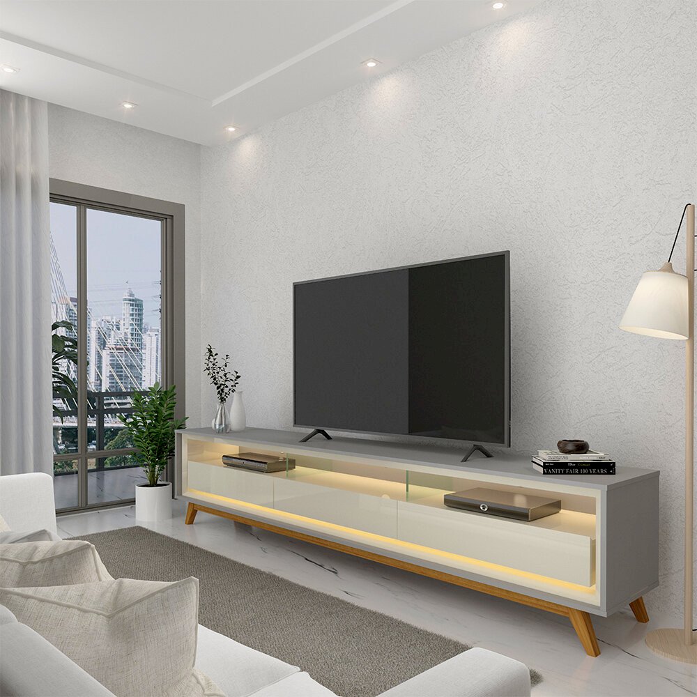 Rack Requinte 2,12 m com LED para Tv até 75
