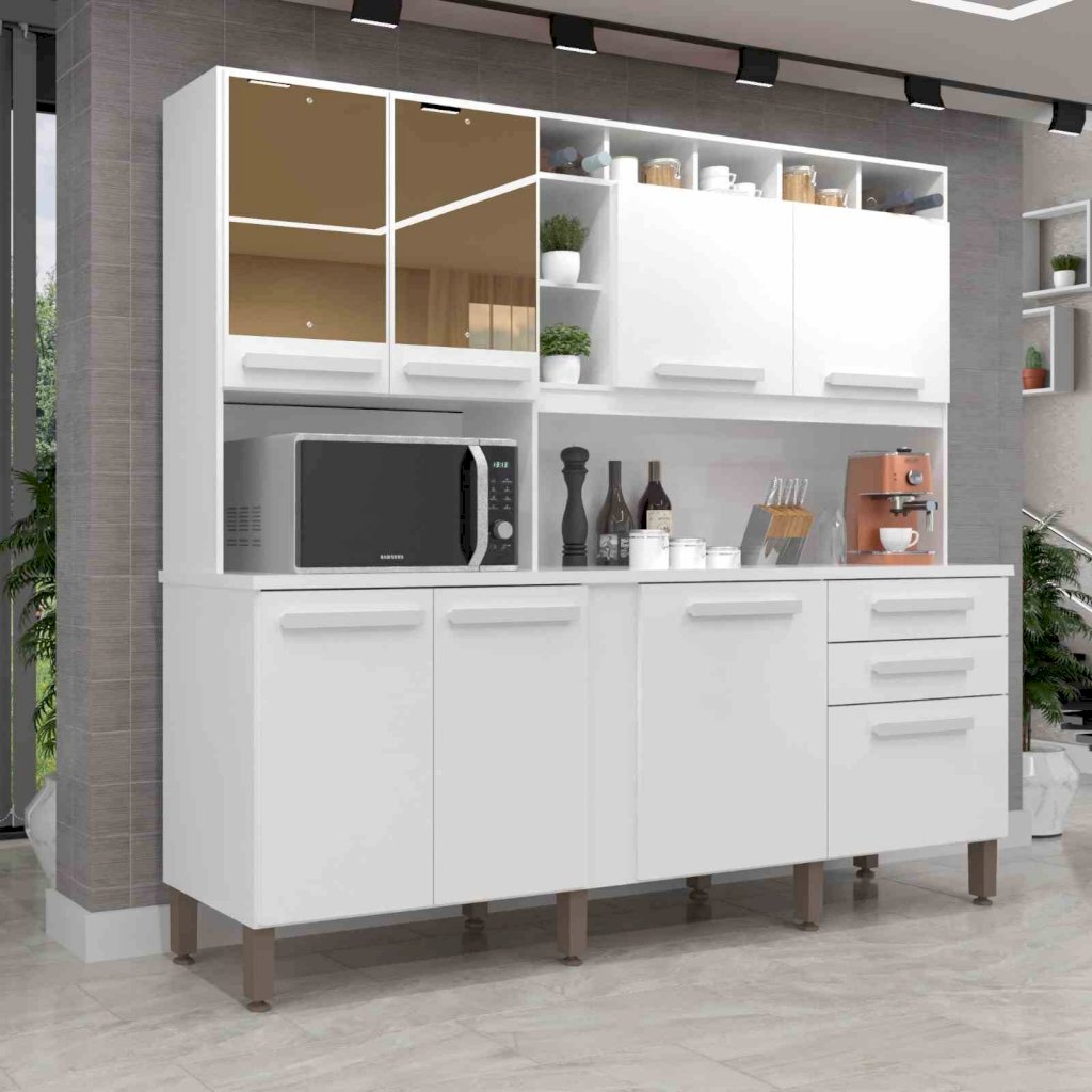 Kit Cozinha Antonela 8P2G c Espelhos  Imop SR