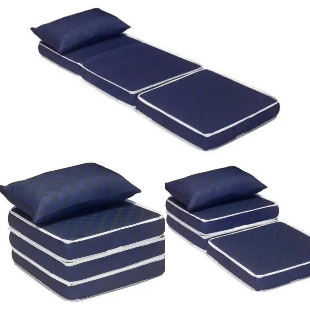 Vira Cama Solteiro 3x1 com Travesseiro SR