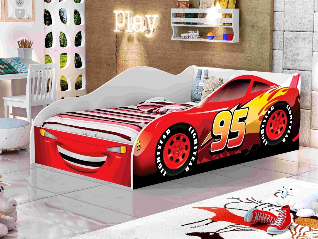 Cama Infantil Carro LV Vermelho 95 SR