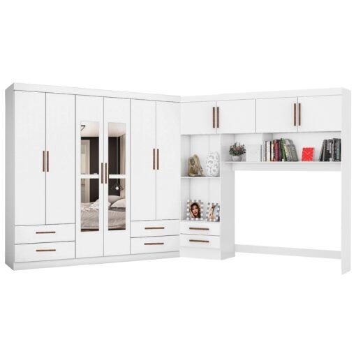 Guarda roupa modulado 4 Portas + Guarda-Roupa 6 Portas Hércules tt