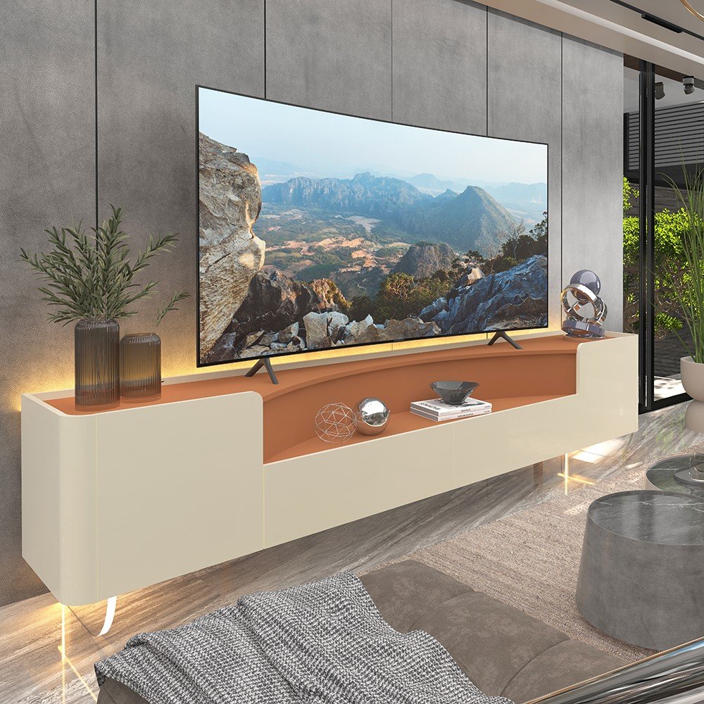 Rack Infinity 2,30m 2P2G com Pés de Vidro SR