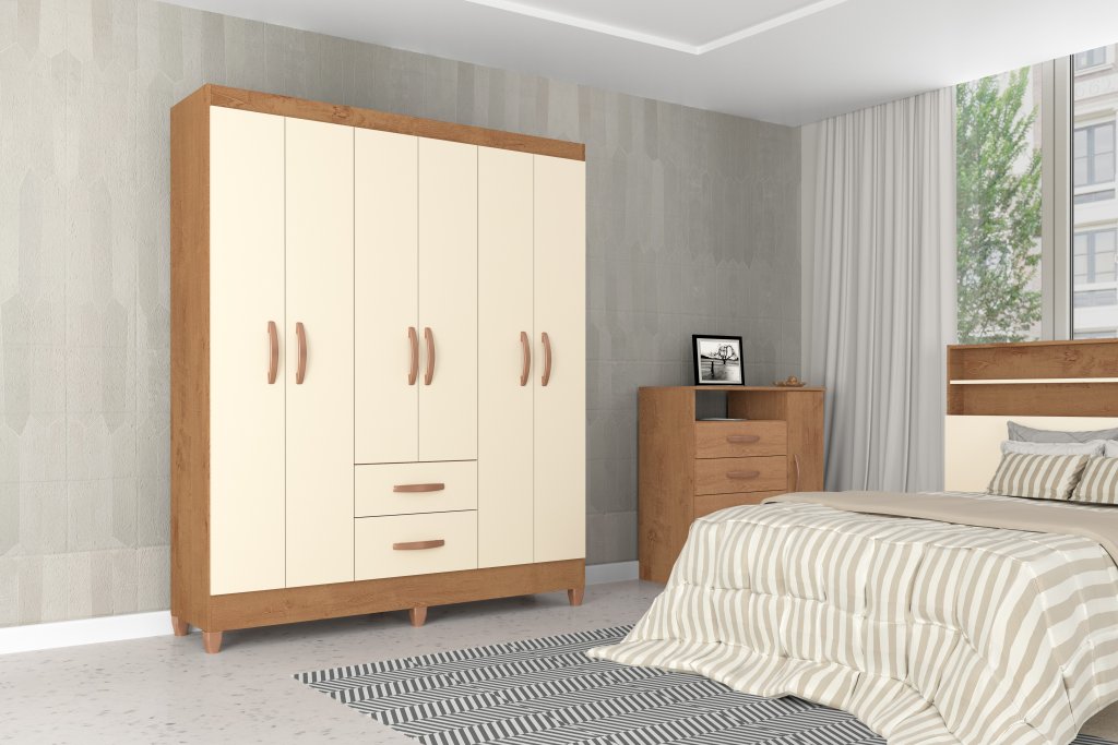 Guarda roupa Fortaleza 6 Portas Pr