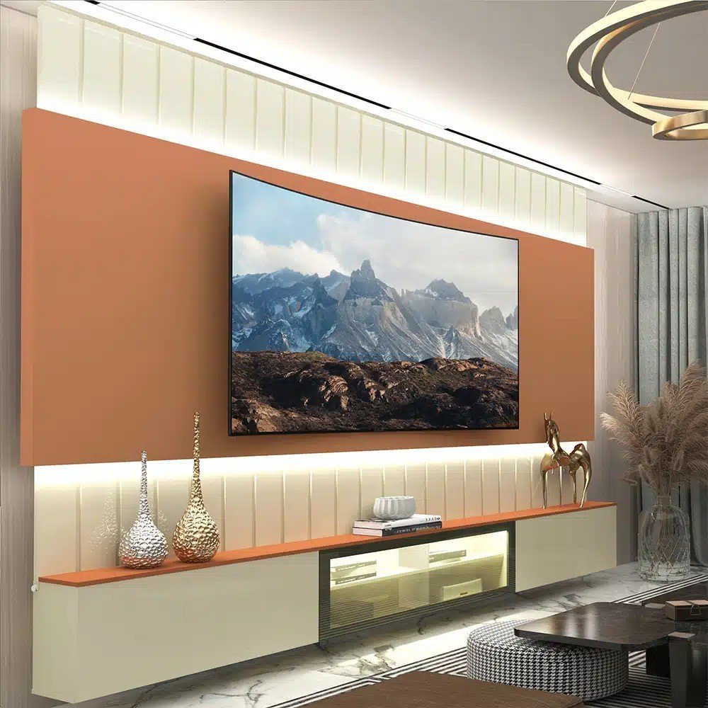 Home Soberano Reflecta 2,60m com LED para TV até 85