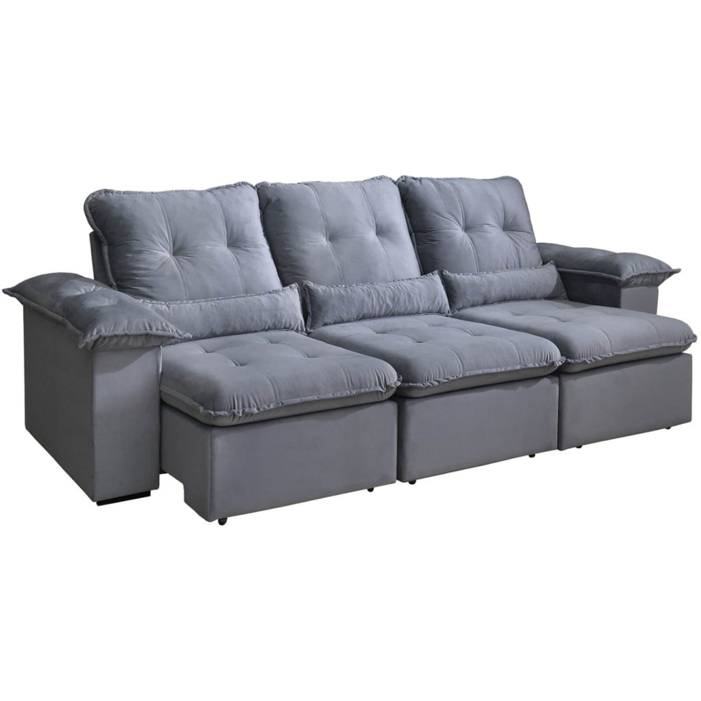 Sofá Retrátil e Reclinável Arsenal 2.70m PR