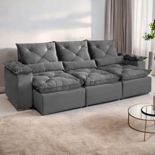 Sofá Retrátil e Reclinável Grécia 2,70 m TT