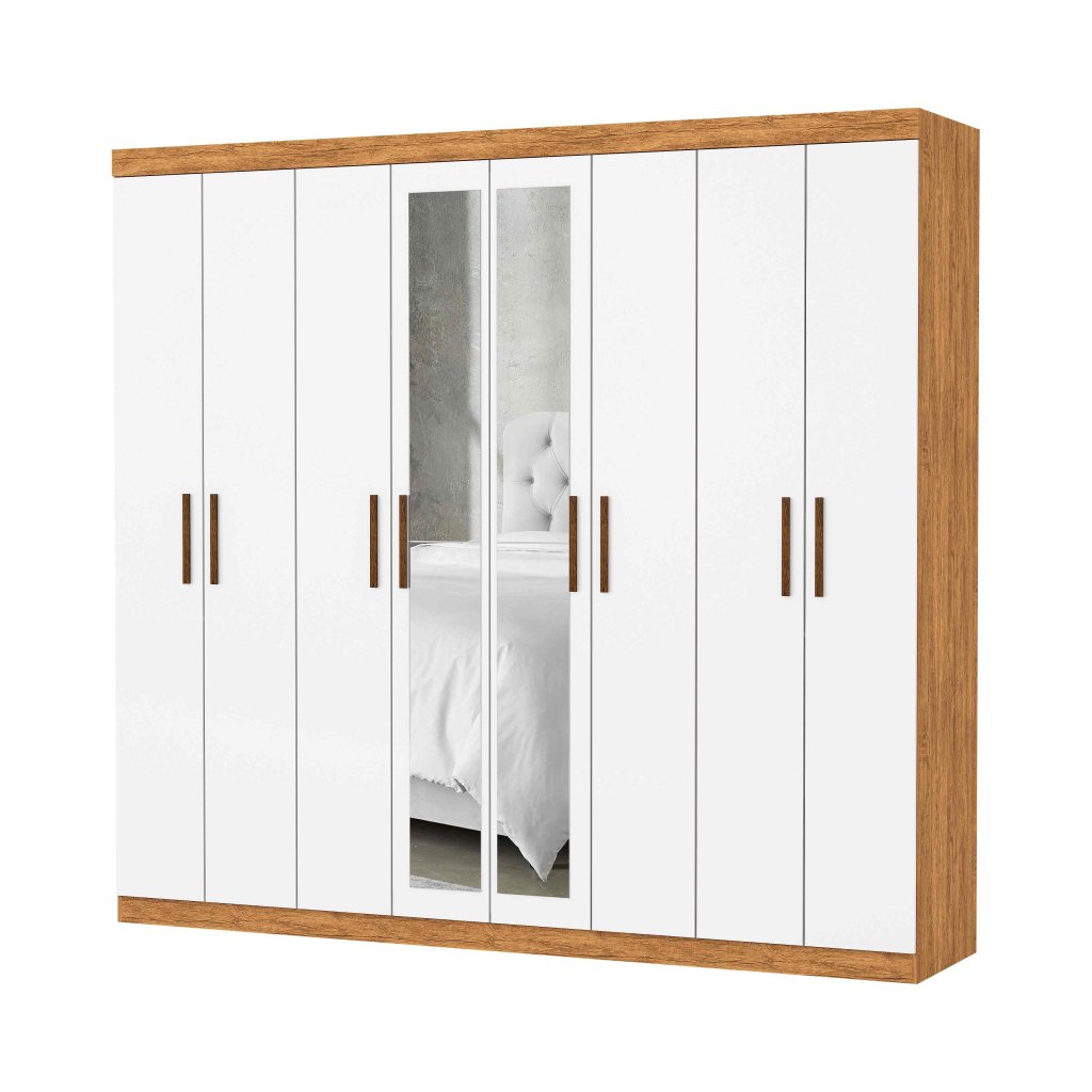 Guarda roupa Rubi Plus 8P4G com Espelhos SRTT
