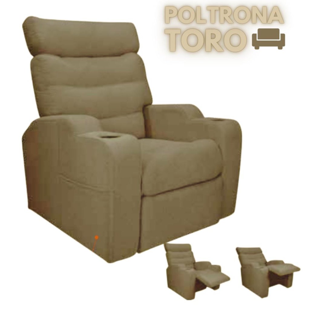 Poltrona Reclinavel Toro MX 74 2 Estagios Linho SR