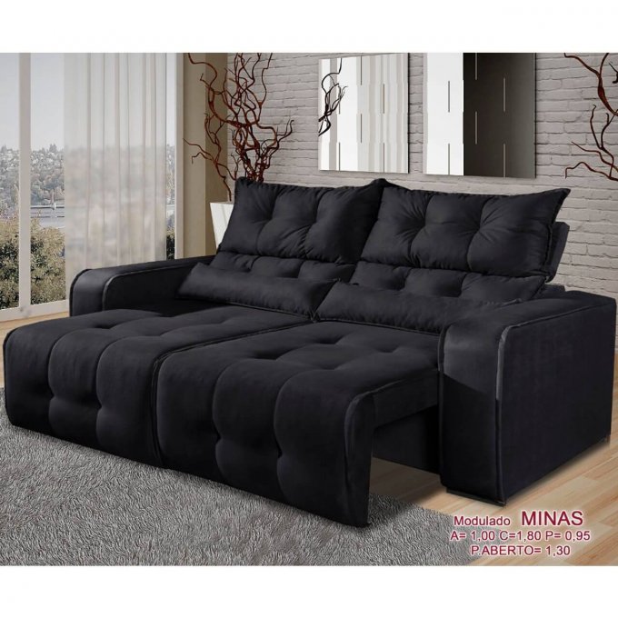 Sofa Retrátil e Reclinável Minas PR