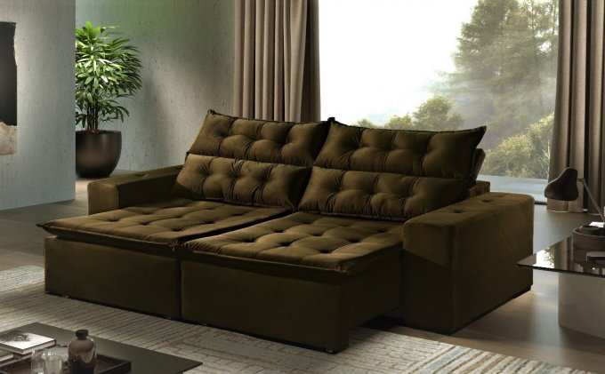 Sofá Retrátil Reclinável Leme SR