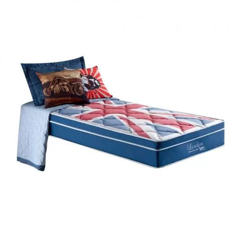 Colchão Solteiro London PRTR