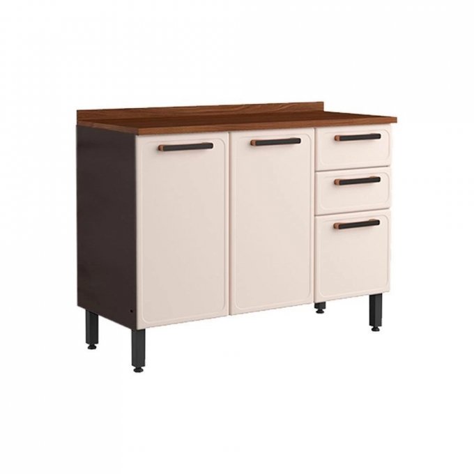 Balcão Aço Triplo Estilo SR