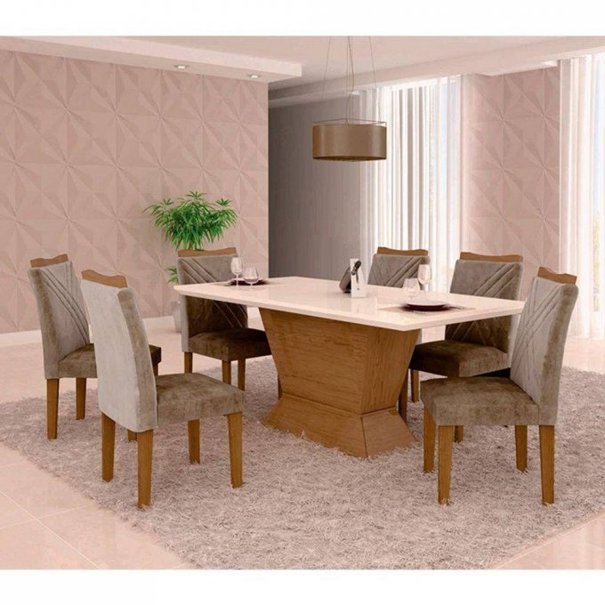 Mesa Larissa 6 cadeiras TRPR