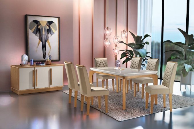 Mesa com 6 cadeiras Londrina SR