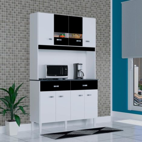 Kit Cozinha Manu 8 Portas e 2 Gavetas PRNS