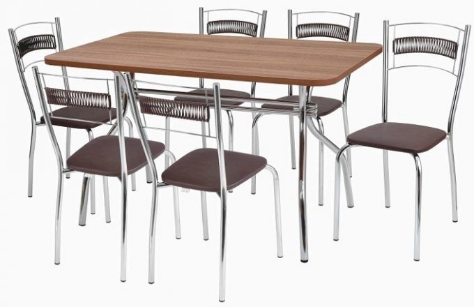 Mesa Flavia 6 cadeiras Ana RN/SR