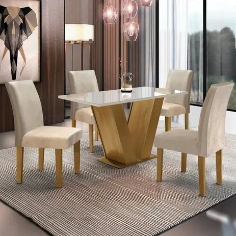 Mesa de Jantar Classic 4 Cadeiras MR