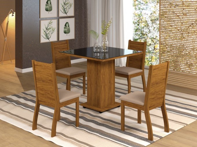 Mesa Lari 4 cadeiras Napoli SR