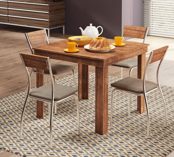 Mesa 1555 com 4 cadeiras 1721 TR
