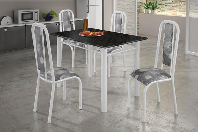 Mesa Tubular Soma 4 cadeiras SR