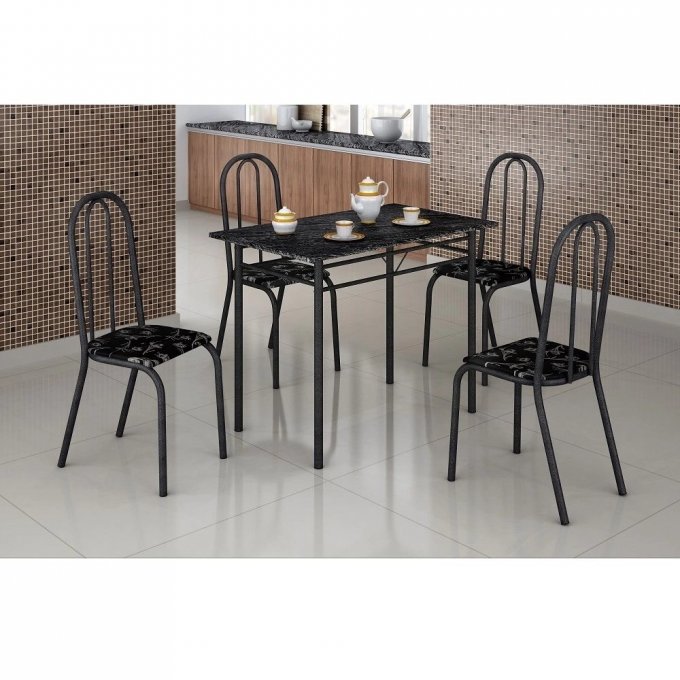 Conjunto de Mesa Realeza com 4 cadeiras SR/RN
