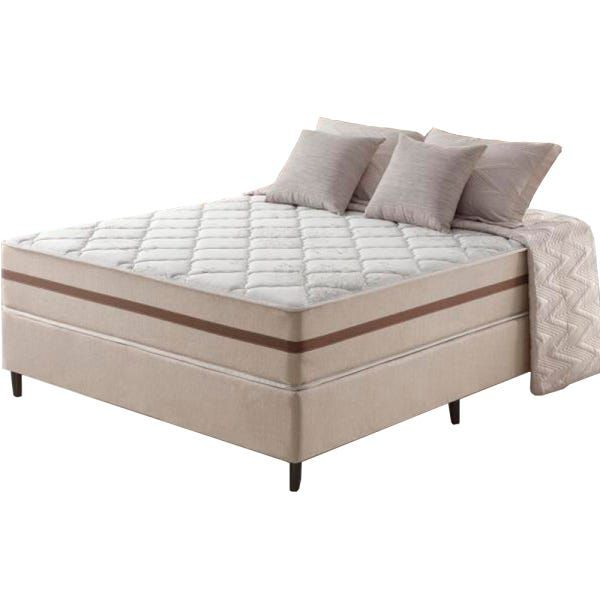 Colchão + Base Casal Classic Ensacadas PR/TR