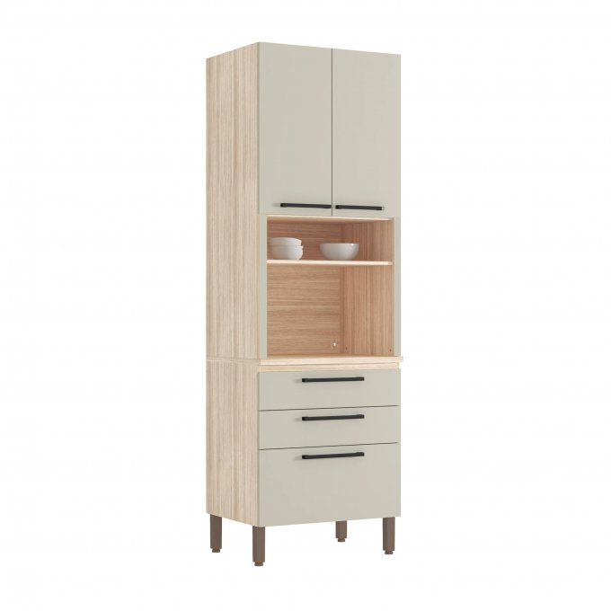 Paneleiro Micro 3 portas e 2 gavetas VivConcept SR